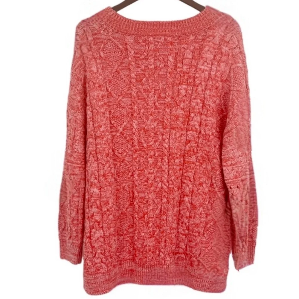 Pilcro & the Letterpress by Anthropologie Cable Knit Crewneck Sweater